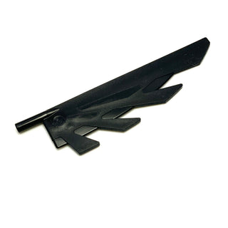 Wing 9L with Stylized Feathers, Part# 11091 Part LEGO® Black  