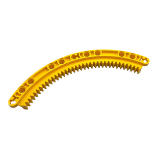 Technic, Gear Rack 11 x 11 Curved, Part# 24121 Part LEGO® Yellow