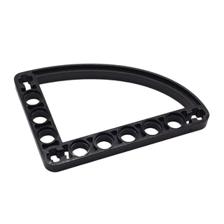 Technic, Liftarm, Modified L-Shape Quarter Ellipse Thin 5 x 7, Part# 32251 Part LEGO® Black Very Good