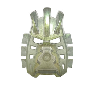 Bionicle Mask Avohkii with Gold Glitter Coating Pattern, Part# 44814pb01 Part LEGO® Trans-Clear