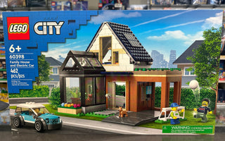 Family House and Electric Car - 60398 Building Kit LEGO®