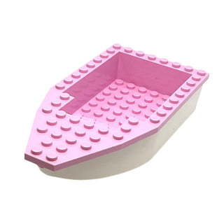 Boat, Hull Unitary 16 x 8 with Bright Pink Top (28533 / 28535), Part# 28533c03 Part LEGO® Very Good