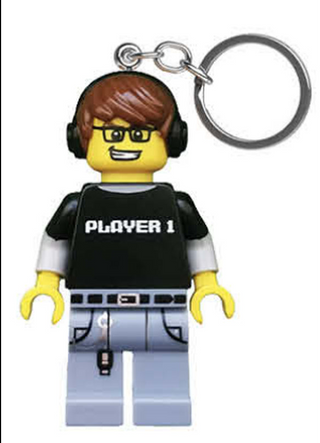 LEGO® Video Game Guy Keychain LED Light 3” Keychain LEGO®