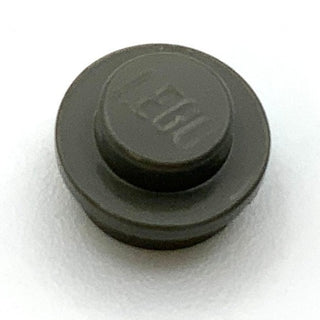 Plate Round 1x1, Part# 4073 Part LEGO® Dark Gray