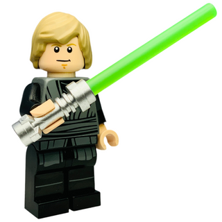 Luke Skywalker - Dark Bluish Gray Jedi Robe, sw1370 Minifigure LEGO® Like New with Lightsaber