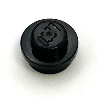 Plate Round 1x1, Part# 4073 Part LEGO® Black