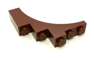 Arch 1x5x4 (Continuous Bow), Part# 2339/14395 Part LEGO® Reddish Brown  