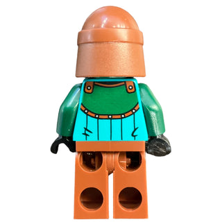 Kraken Warrior - Male, Reddish Brown Helmet, Eye Patch, idea229 Minifigure LEGO®