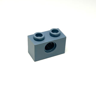 Technic, Brick 1x2 with Hole, Part# 3700 Part LEGO® Sand Blue (Used - Decent)