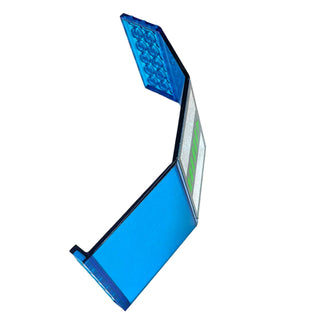 Panel 10x6x11 with Unitron Silver/Green Pattern (Sticker) from Set 6991, Part# 2408pb02 Part LEGO®