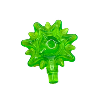 Magic Spell, Burst Small with Bar End, Part# 3473f Part LEGO® Trans-Bright Green