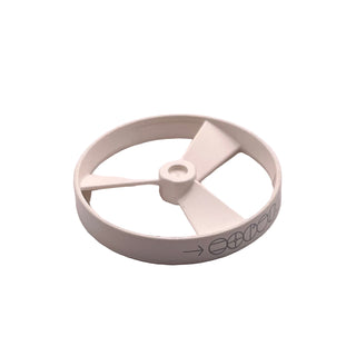 Bionicle Rhotuka Spinner (Propeller/Rotor) with Engraved Code on Side Pattern, Part# 50899pb01 Part LEGO® White