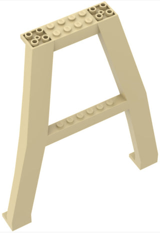 Support Crane Stand Double, Part# 2635 Part LEGO® Tan