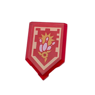 Tile, Modified 2 x 3 Pentagonal with Nexo Power Shield Pattern - Ninja Strike, Part# 22385pb105 Part LEGO®