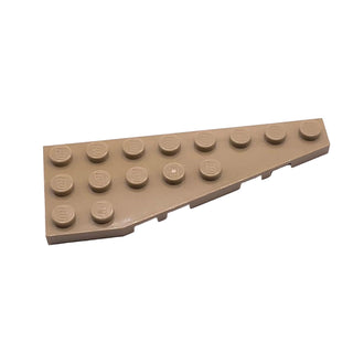Wedge, Plate 8 x 3 Pentagonal Right, Part# 50304 Part LEGO® Dark Tan