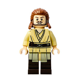 Qui-Gon Jinn - Dark Brown Legs, Dark Brown Beard - Sw1404 Minifigure LEGO® Like New