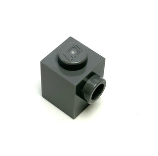Brick, Modified 1x1 with Stud on Side, Part# 87087 Part LEGO® Dark Bluish Gray 1 Part