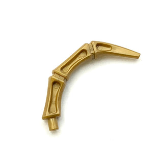 Appendage Bony Small with Bar End (Leg/Rib/Tail), Part# 15064 Part LEGO® Pearl Gold  