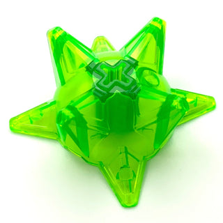 Hero Factory Weapon, Spiked Ball Half with Axle Hole, Part# 98578 Part LEGO® Trans-Bright Green