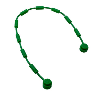 String with End Studs and Climbing Grips (21L Overall), Part# x64pb01 Part LEGO® Green