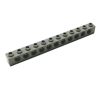 Technic, Brick 1x12 with Holes, Part# 3895 Part LEGO® Light Gray 1 Part
