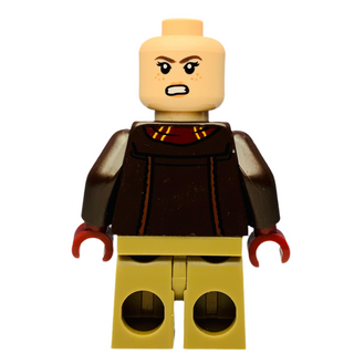 Hermione Granger - Reddish Brown Jacket with Dark Red Scarf, Dark Tan Medium Legs, Reddish Brown Hair with Red Beanie, hp460 Minifigure LEGO®
