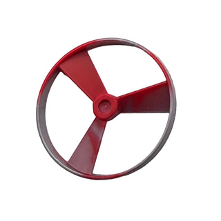 Bionicle Rhotuka Spinner (Propeller/Rotor) with Marbled Light Gray Pattern, Part# 50899pb03 Part LEGO® Red