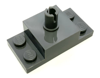 Brick, Modified 2x2 with Top Pin and 1x2 Side Plates, Part# 30592 Part LEGO® Dark Bluish Gray