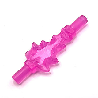 Power Burst, Bolt Small with Bar Ends, Part# 35032c Part LEGO® Trans-Dark Pink
