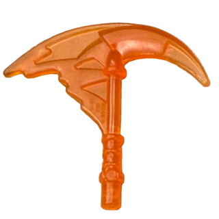 Minifigure, Weapon Sickle with Trailing Energy Effect Part# 73766c Part LEGO® Trans-Orange
