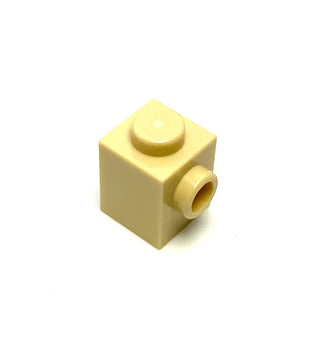Brick, Modified 1x1 with Stud on Side, Part# 87087 Part LEGO® Tan 1 Part