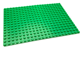 16x22 Baseplate, Part# 210 Part LEGO® Green Very Good