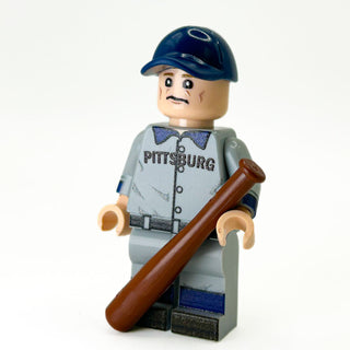 Honus Wagner Pirates Baseball Player Minifig made using LEGO parts - B3 Customs Custom minifigure B3 Customs