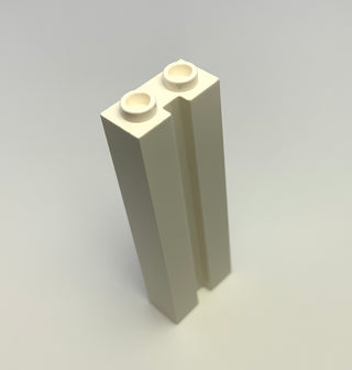 Brick, Modified 1x2x5 with Channel, Part# 88393 Part LEGO® White  