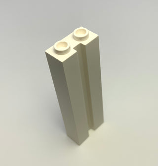 Brick, Modified 1x2x5 with Channel, Part# 88393 Part LEGO® White