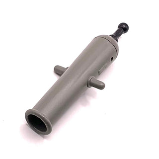 Projectile Launcher, Cannon Transitional with Black Handle, Part# bb0039 Part LEGO® Dark Gray