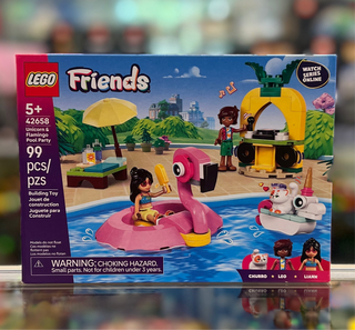 Unicorn & Flamingo Pool Party, 42658 Building Kit LEGO®