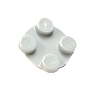 Turntable 2 x 2 Plate, Top, Part# 3679. Part LEGO® Light Bluish Gray