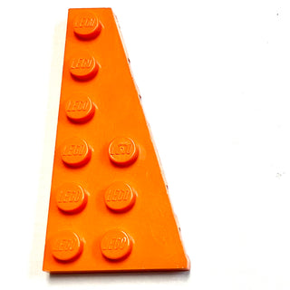 Wedge, Plate 6 x 3 Right, Part# 54383 Part LEGO® Orange