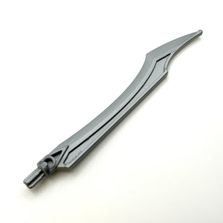 Hero Factory Weapon, Blade with Curved Tip, Part# 11305 Part LEGO® Flat Silver
