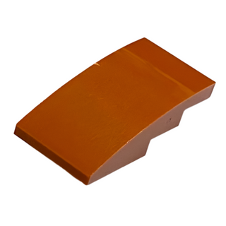 Slope, Curved 4 x 2, Part # 93606 Part LEGO® Dark Orange
