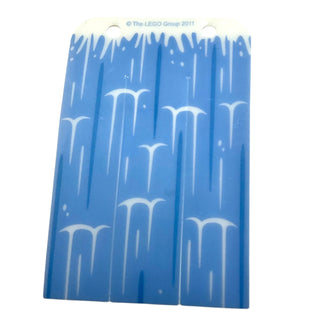 Plastic Rectangle 8 x 11 1/2 with Waterfall Pattern, Part# bb0515pb01 Part LEGO® Very Good