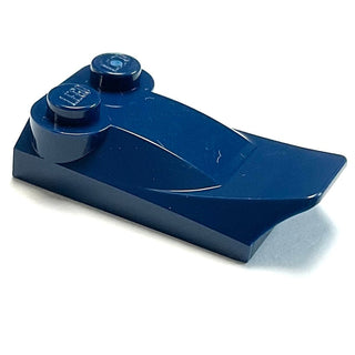 Slope, Curved 3 x 2 x 2/3 with 2 Studs, Wing End, Part# 47456 Part LEGO® Dark Blue