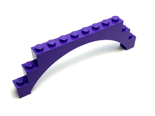 Arch 1x12x3 (Raised Arch with Five Cross Support), Part# 18838 Part LEGO® Dark Purple  