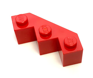 Brick, Modified Facet 3x3, Part# 2462 Part LEGO® Red