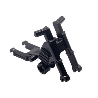 Motorcycle Chassis, Long Fairing Mounts and Foot Pags, Part# 50895b Part LEGO® Black Very Good