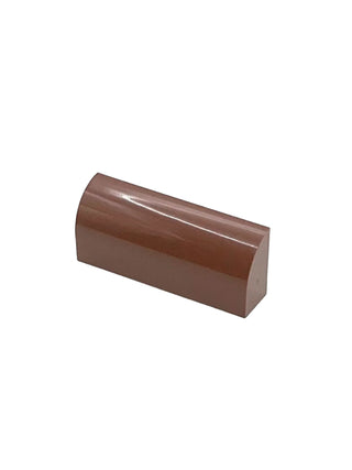 Slope, Curved 1 x 4 x 1 1/3, Part# 6191 Part LEGO® Reddish Brown