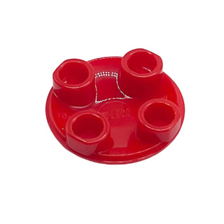 Plate, Round 2x2 with Rounded Bottom (Boat Stud), Part# 2654 Part LEGO® Red