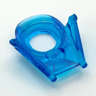 Minifigure Neck Collar Darth Vader Helmet Bottom, Part# 19917 Part LEGO® Prototype Trans-Dark Blue