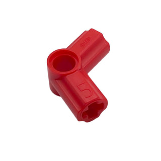 Technic, Axle and Pin Connector Angled #5 - 112.5 degrees, Part# 32015 Part LEGO® Red